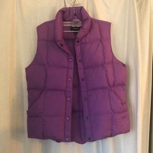 Lands’ End Purple puffer vest!